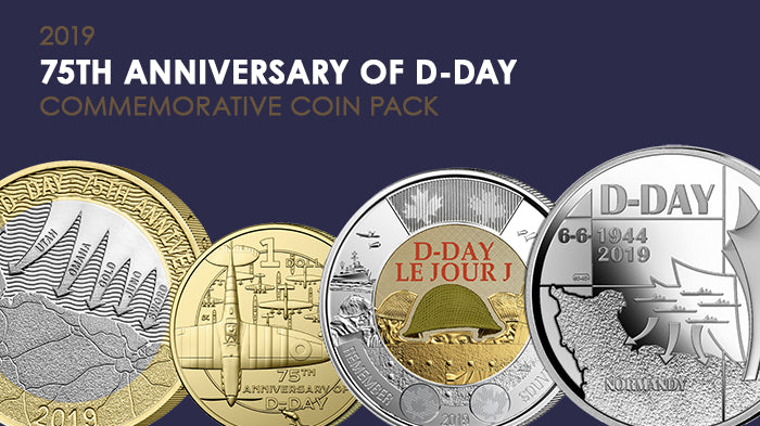 2019 AlBr Uncirculated Four Coin Set 75th Anniversary of D-Day