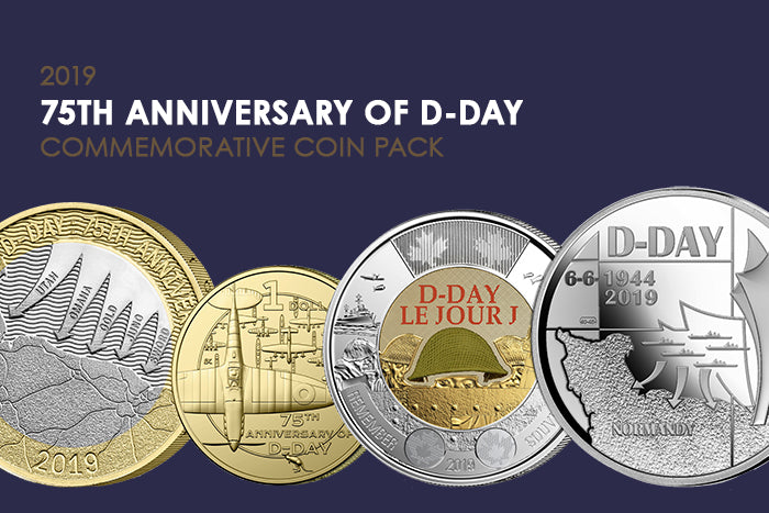 2019 AlBr Uncirculated Four Coin Set 75th Anniversary of D-Day