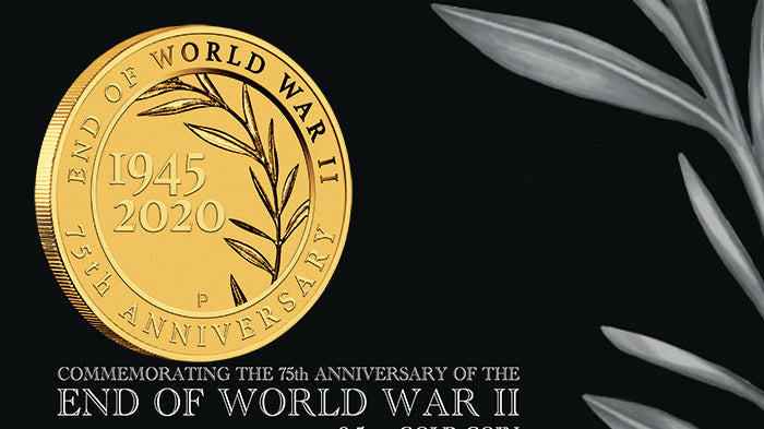2020 0.5g Gold Coin - End of WWII 75th Anniversary