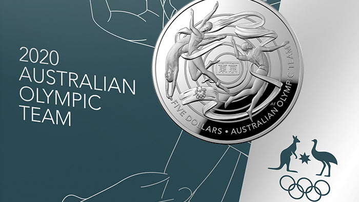 2020 $5 1oz Silver Proof Domed Coin - Australian Olympic Team