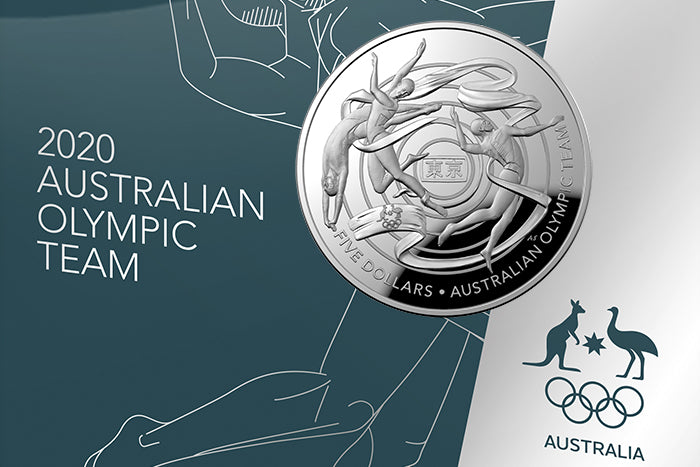 2020 $5 1oz Silver Proof Domed Coin - Australian Olympic Team