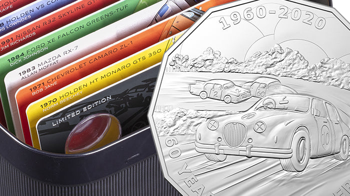 2020 50c Nine Coin Set - 60 Years of the ATCC 1960/2020 - Supercars