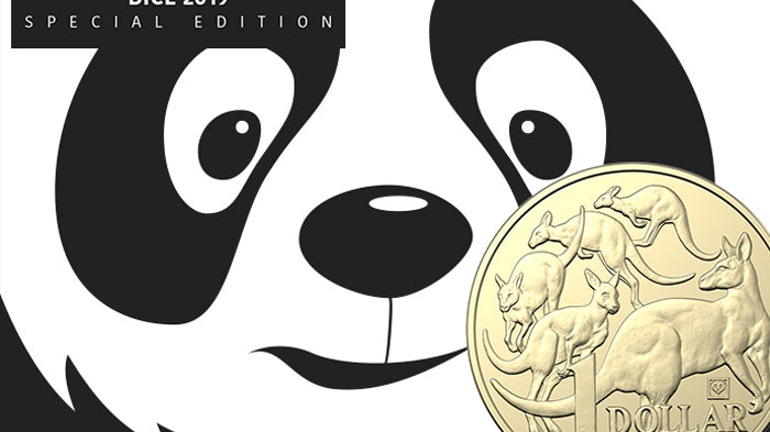 2019 Beijing International Coin Expo Special Release - Panda Privy Mark Mob of Roos $1 Uncirculated Coin