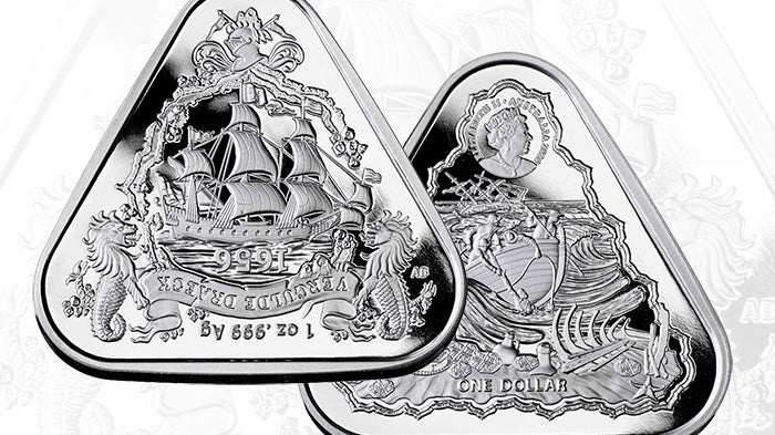 2020 1oz Silver Bullion Coin- Australian Shipwreck Series - Vergulde Draeck (Gilt Dragon)