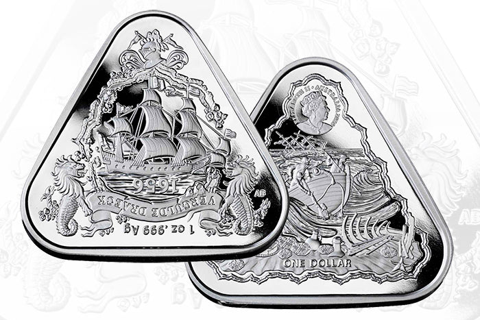 2020 1oz Silver Bullion Coin- Australian Shipwreck Series - Vergulde Draeck (Gilt Dragon)