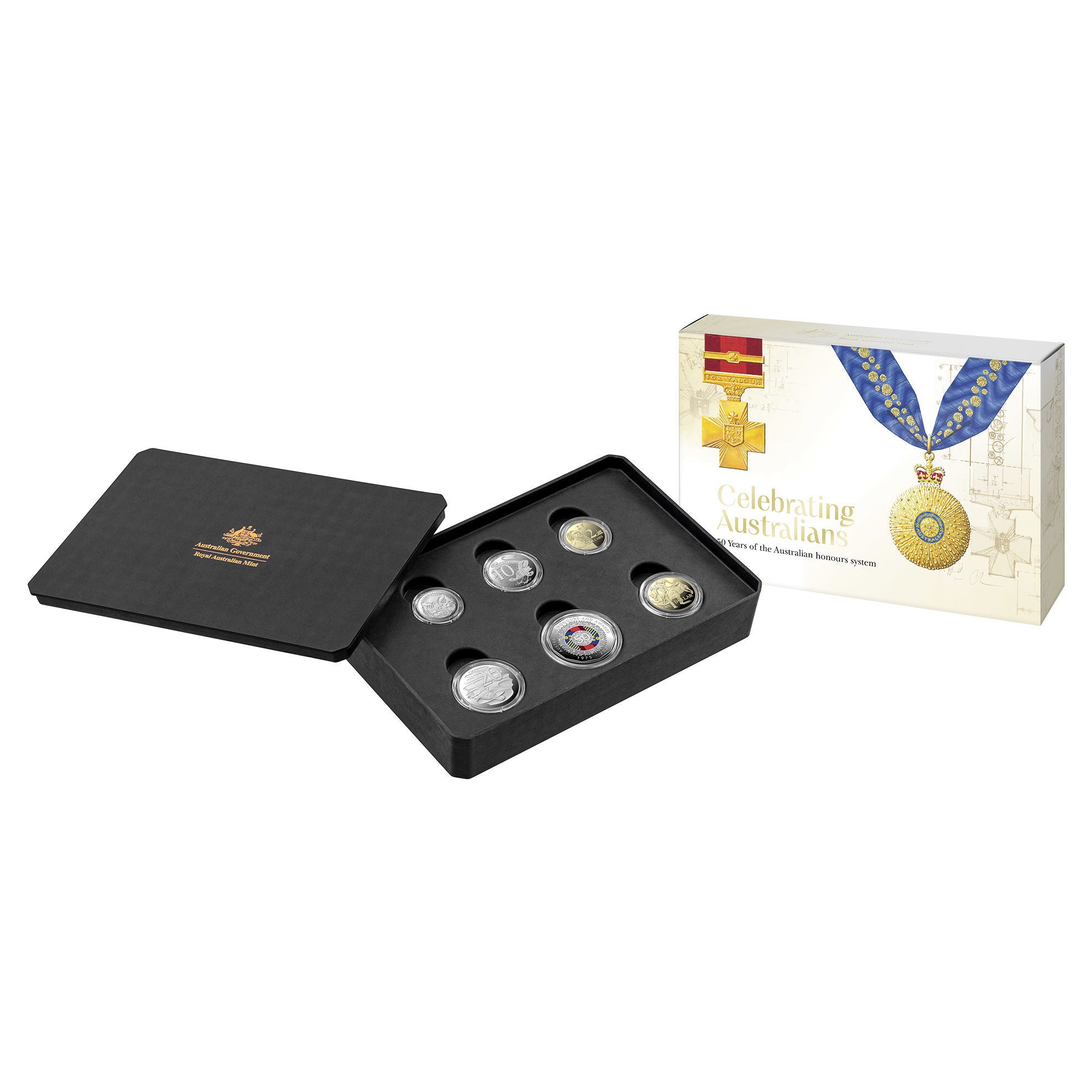 Royal Australian Mint 2025 Proof Year Set - Coloured Australian Awards System 50th Anniversary