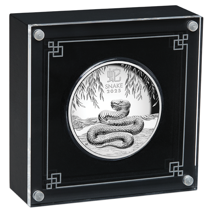Perth Mint 2025 Lunar III Series Year of the Snake 5 oz Silver High Relief Proof Coin
