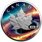 2024 Chromatics Celestial Series Maple Leaf Coloured 1 oz Silver Coin