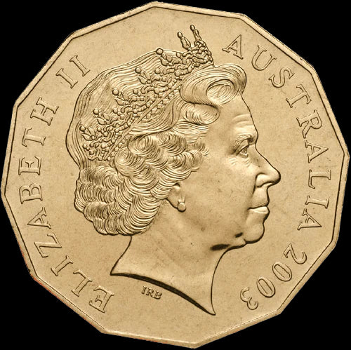2003 ER II Coronation Golden Jubilee 50c PNC