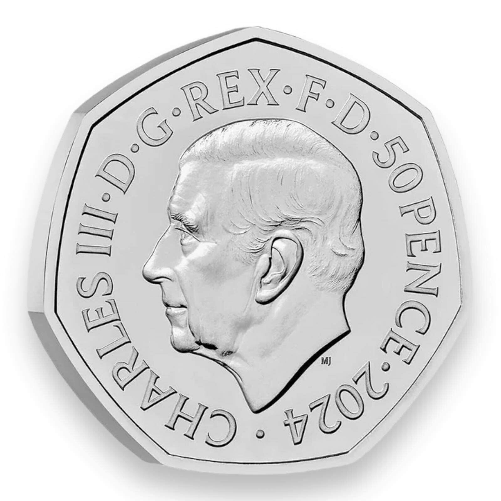 D-Day 2024 UK 50P Brillant Uncirculated Coin