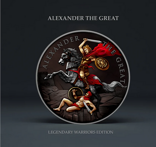 2023 Legendary Warriors Alexander the Great Victorious Edition 1 oz .999 Silver Coin