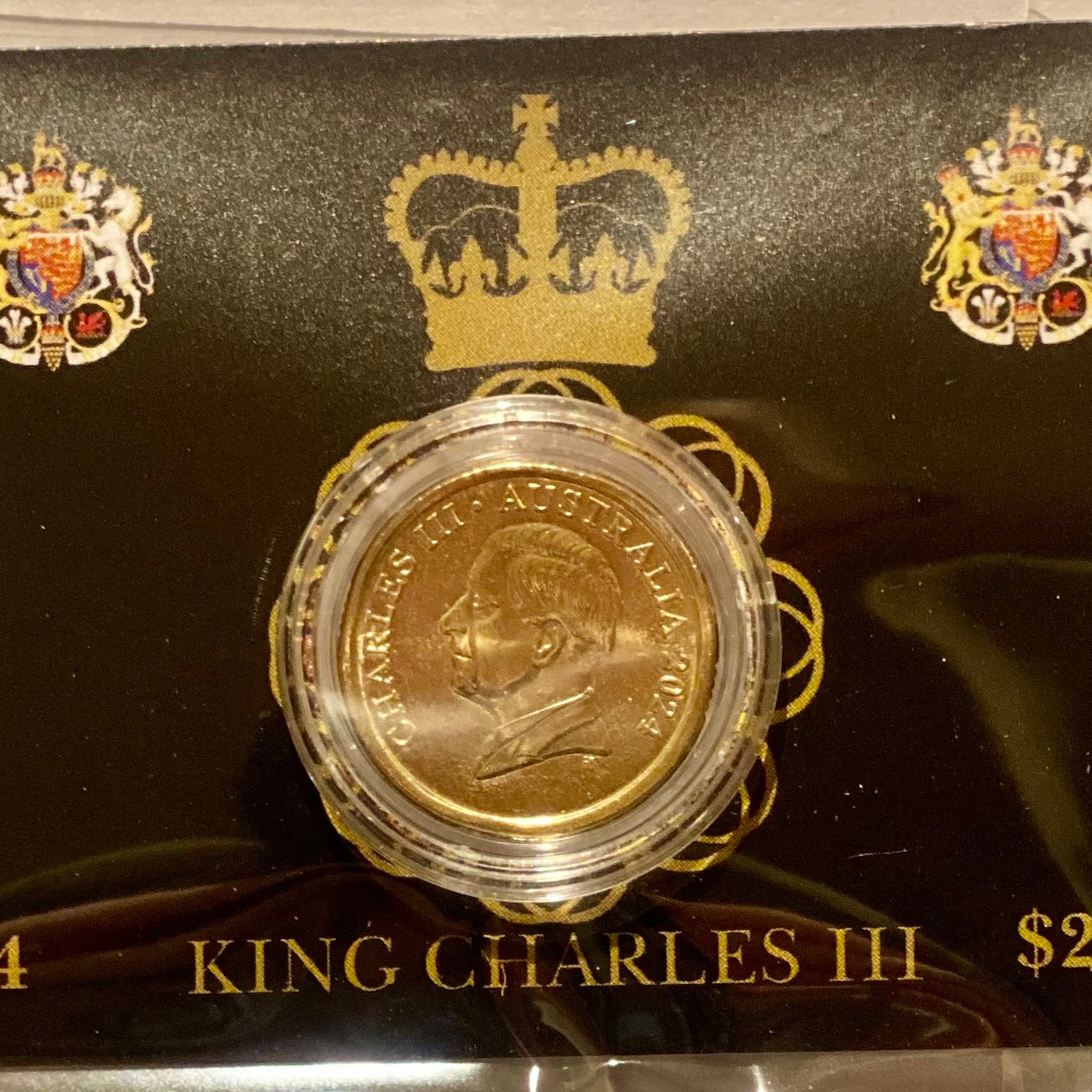 2024 King Charles III $2 UNC Coin in Card