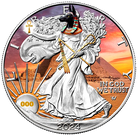 2024 Anubis Treasures of Ancient Egypt Walking Liberty 1oz Silver Coin