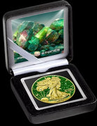 American Eagle Walking Liberty 1 oz Silver Green Tourmaline Precious Stones  Coin 2025
