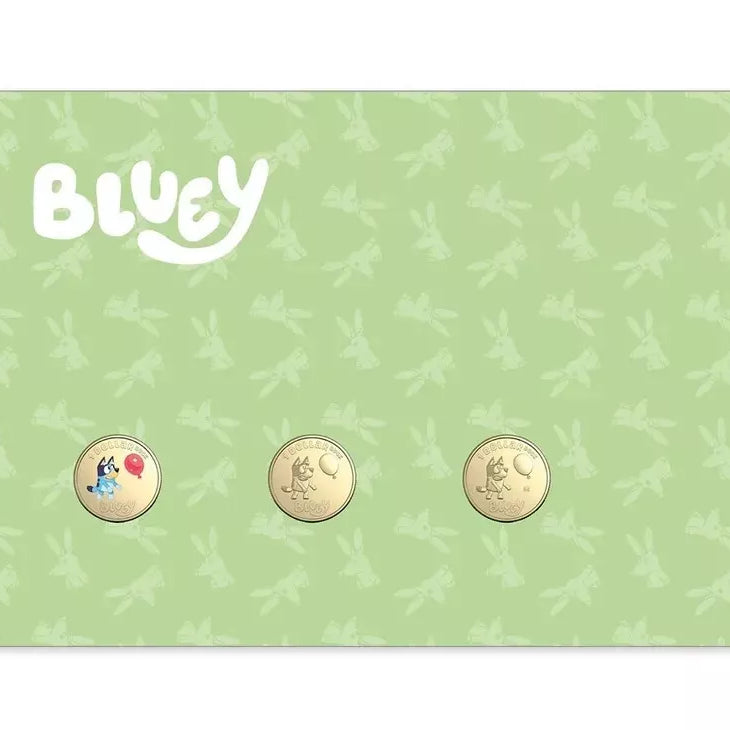 Royal Australian Mint 2024 $1 Bluey Limited Edition Three Coin PNC