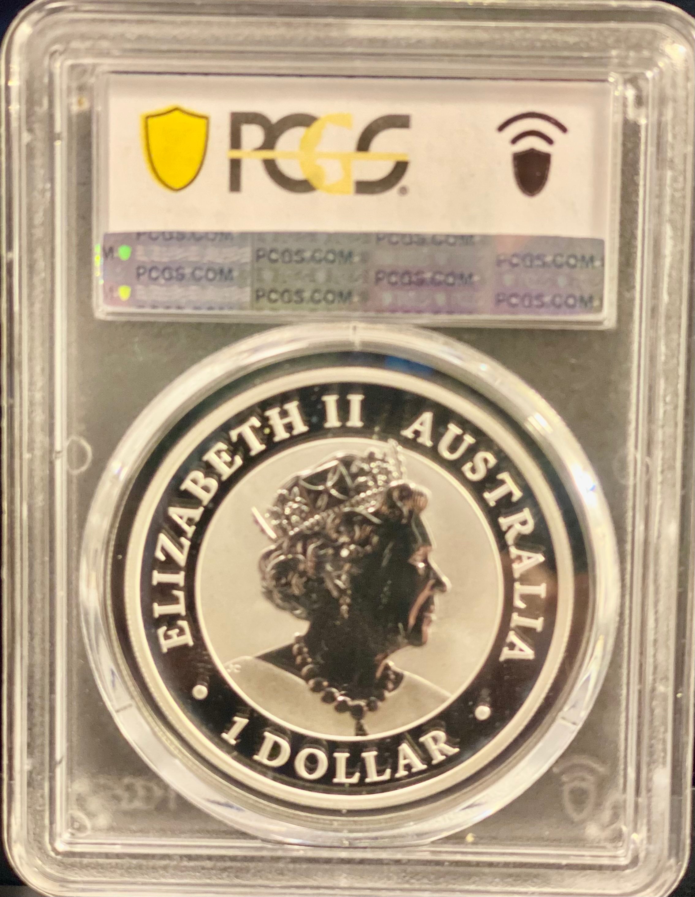 Perth Mint 2022-P 1 oz Silver PCGS MS70 Kookaburra - Numbat Privy ANDA Perth Money Expo