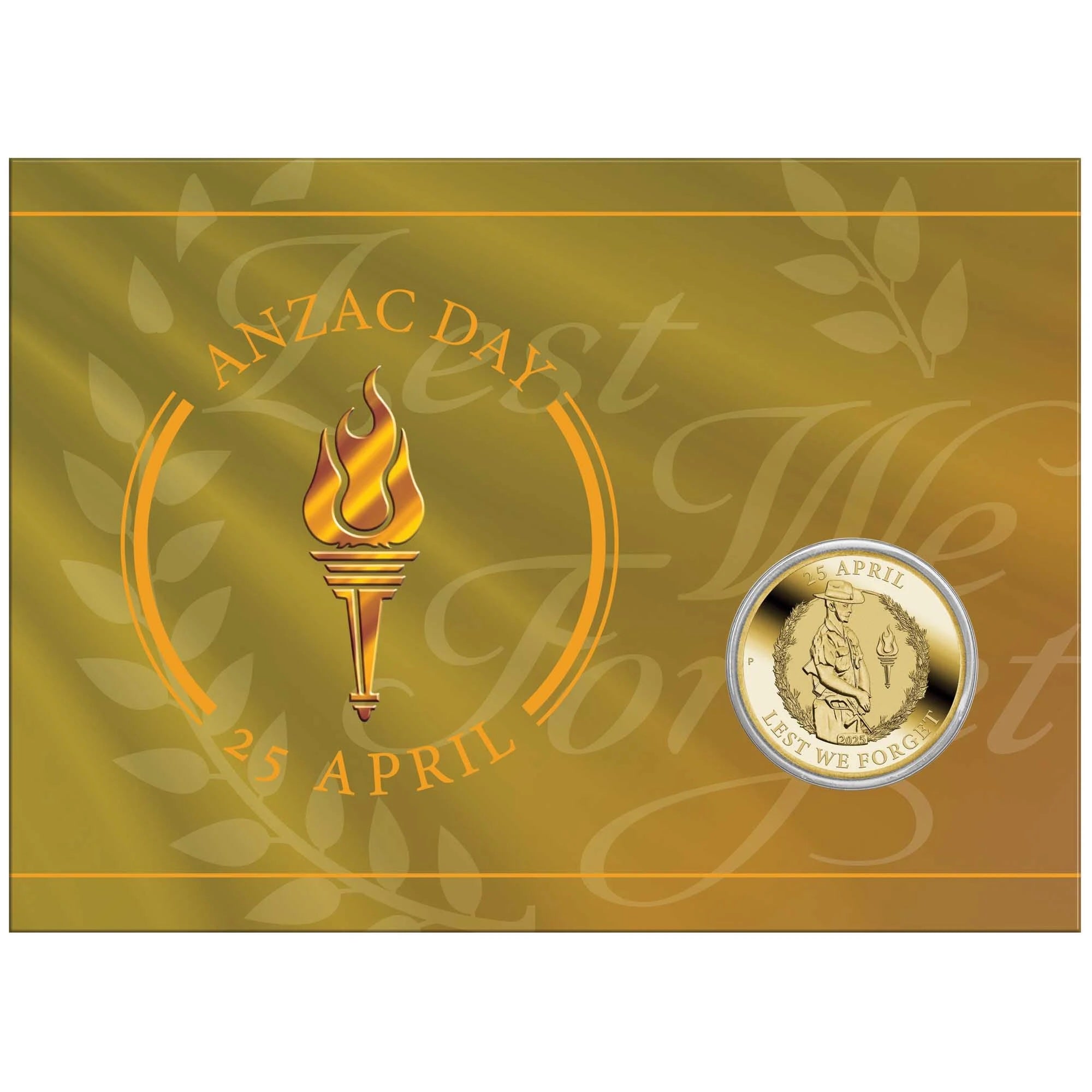 Perth Mint Anzac Day 2025 $1 Coin in Card