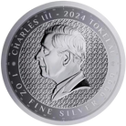 2024 Flat Earth Terra 1 oz Silver Coin $5 Tokelau Coin