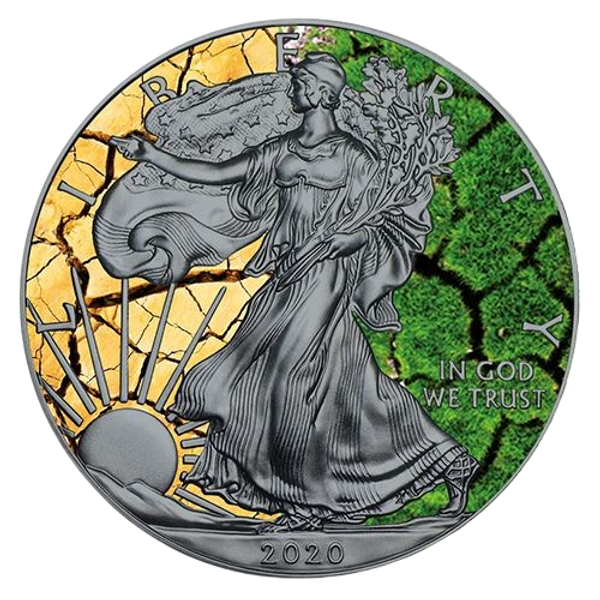 Eagle Earth 1oz .999 Silver $1 American Eagle 2021