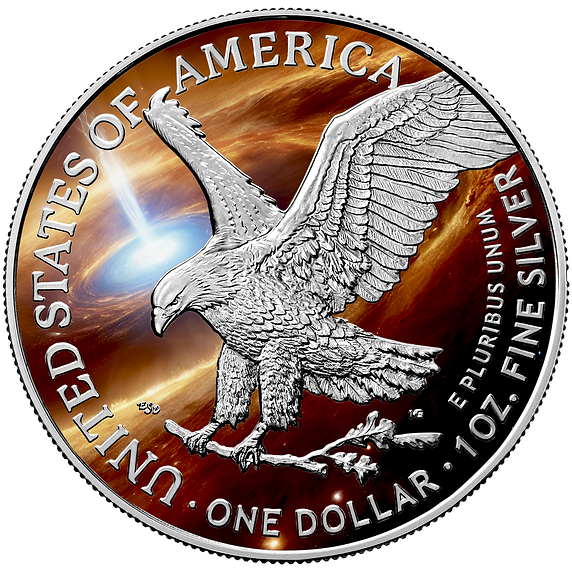 2024 Chromatics Celestial Series Walking Liberty $1 Coloured 1 oz Silver Coin