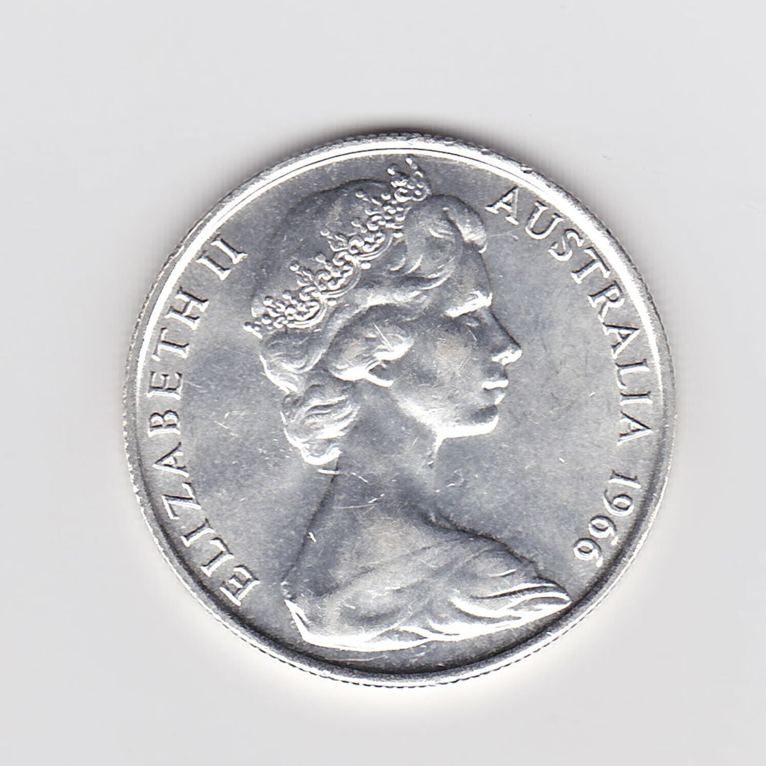 Royal Australian Mint 1966 Round 50c Coin GEM UNC 80% Silver