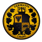 Germania Mint Galia and Germania 2023 Silver 1 oz Black Platinum Gold Gilded Coin