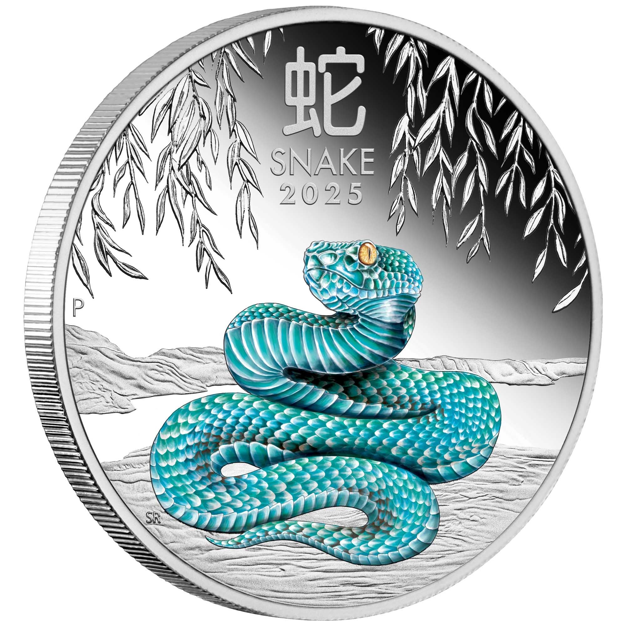 ANDA Sydney Money Expo Perth Mint 2025 Lunar III Year of the Snake 1/4 oz Silver Coloured Coin