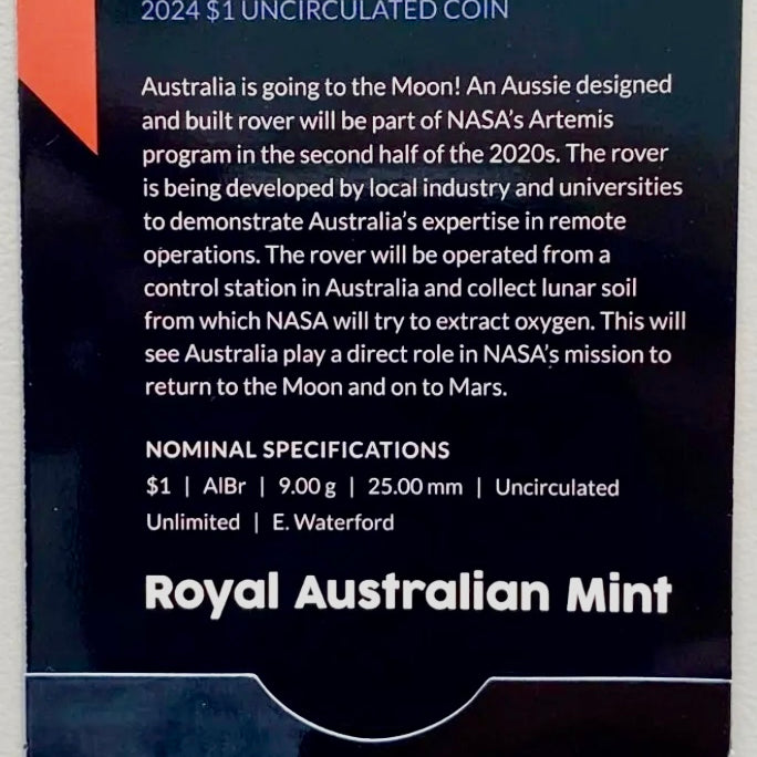 Royal Australian Mint 2024 Out of This World Australia in Space C Mintmark $1 King Charles III Counterstamp UNC Set of Six coins