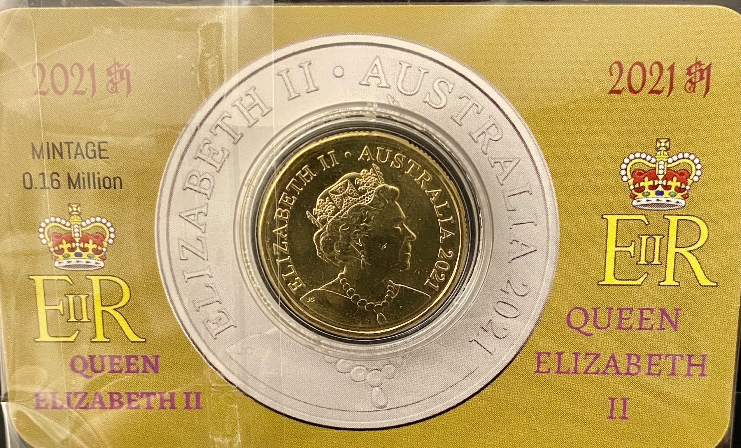 2021 Low Mintage Mob of Roos $1 Coin in Card