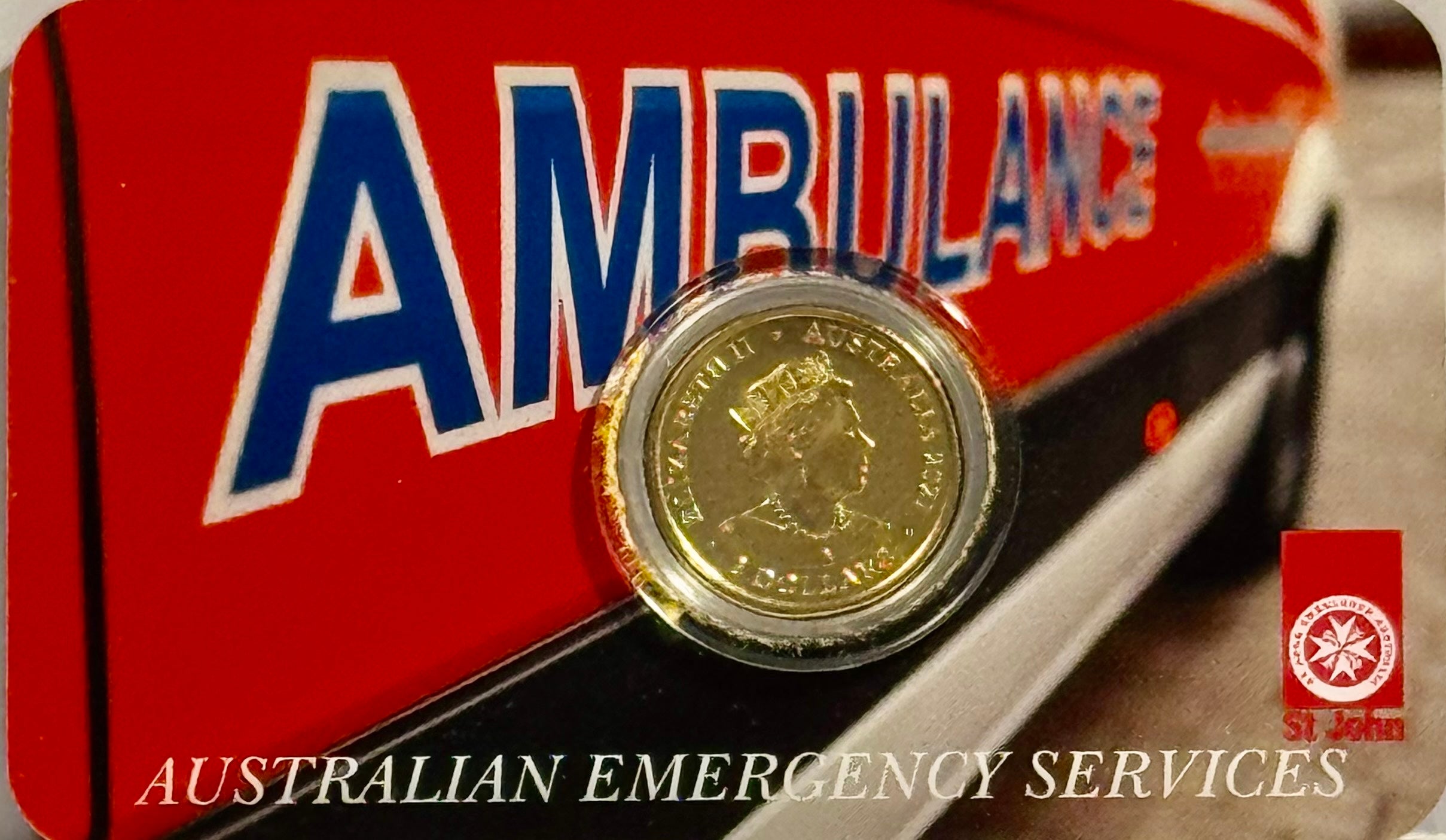 2021 $2 Australian Ambulance Emergency Service Coin in Card