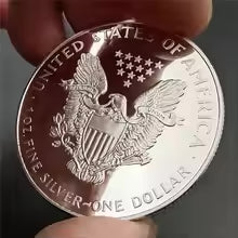 Reproduction 2023 American Eagle Liberty In God We Trust Silver Plated Coin