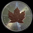 2025 Canadian Maple Leaf Rose Gold Spot Plating 1 oz Coloured Silver Coin