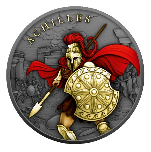 2023 Legendary Warriors Achilles Victorious Edition 1 oz .999 Silver Coin