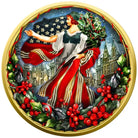 American Eagle 2024 1 oz Silver Christmas Coin