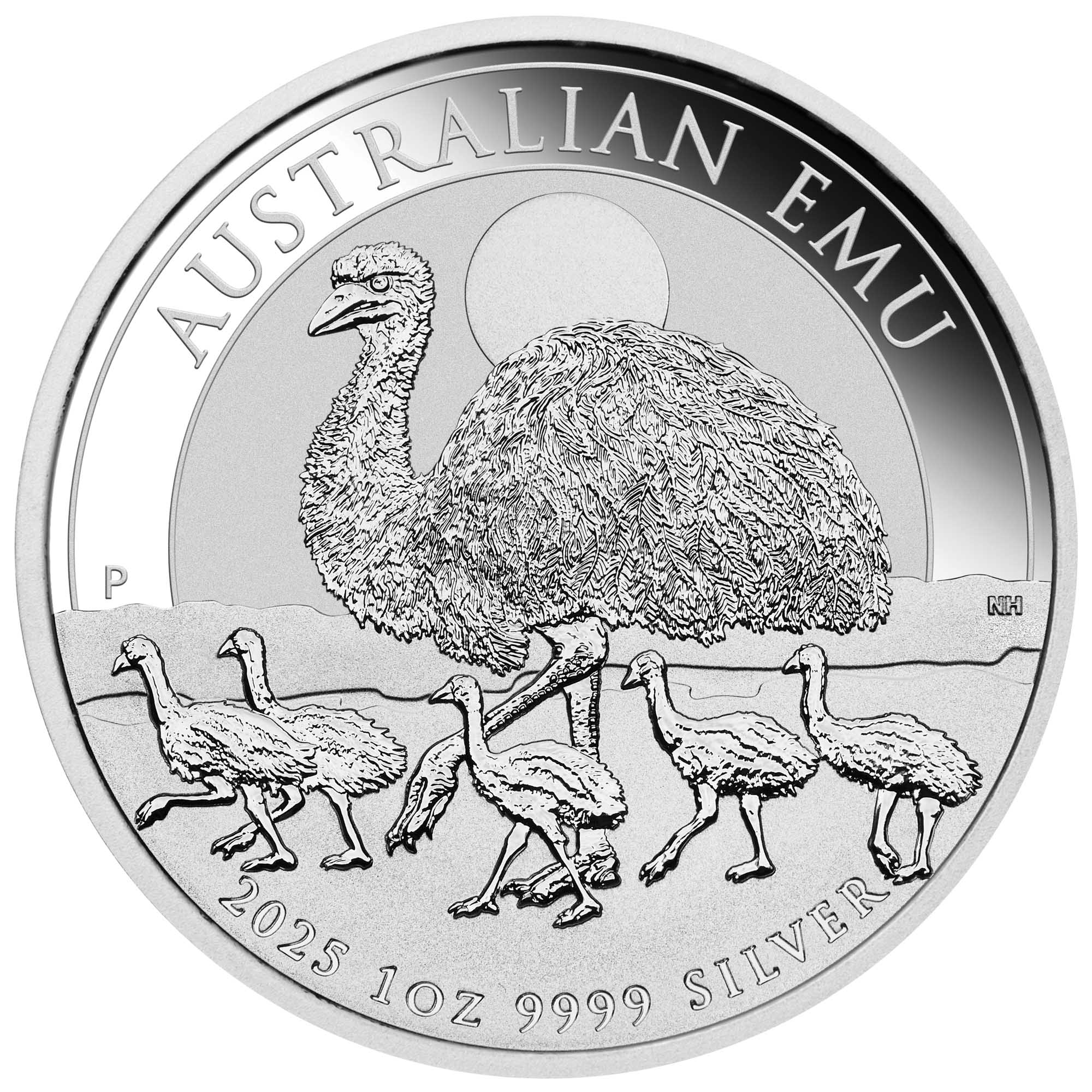 Perth Mint Australian Emu 2025 1oz Silver Bullion Coin