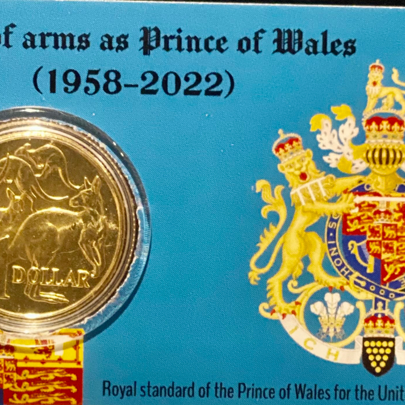 2023 King Charles III $1 UNC Coin in Card