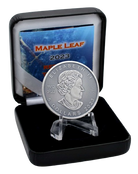 2023 $5 Maple Leaf 1 oz Antiqued Silver Red Gold Treasure Edition Coin