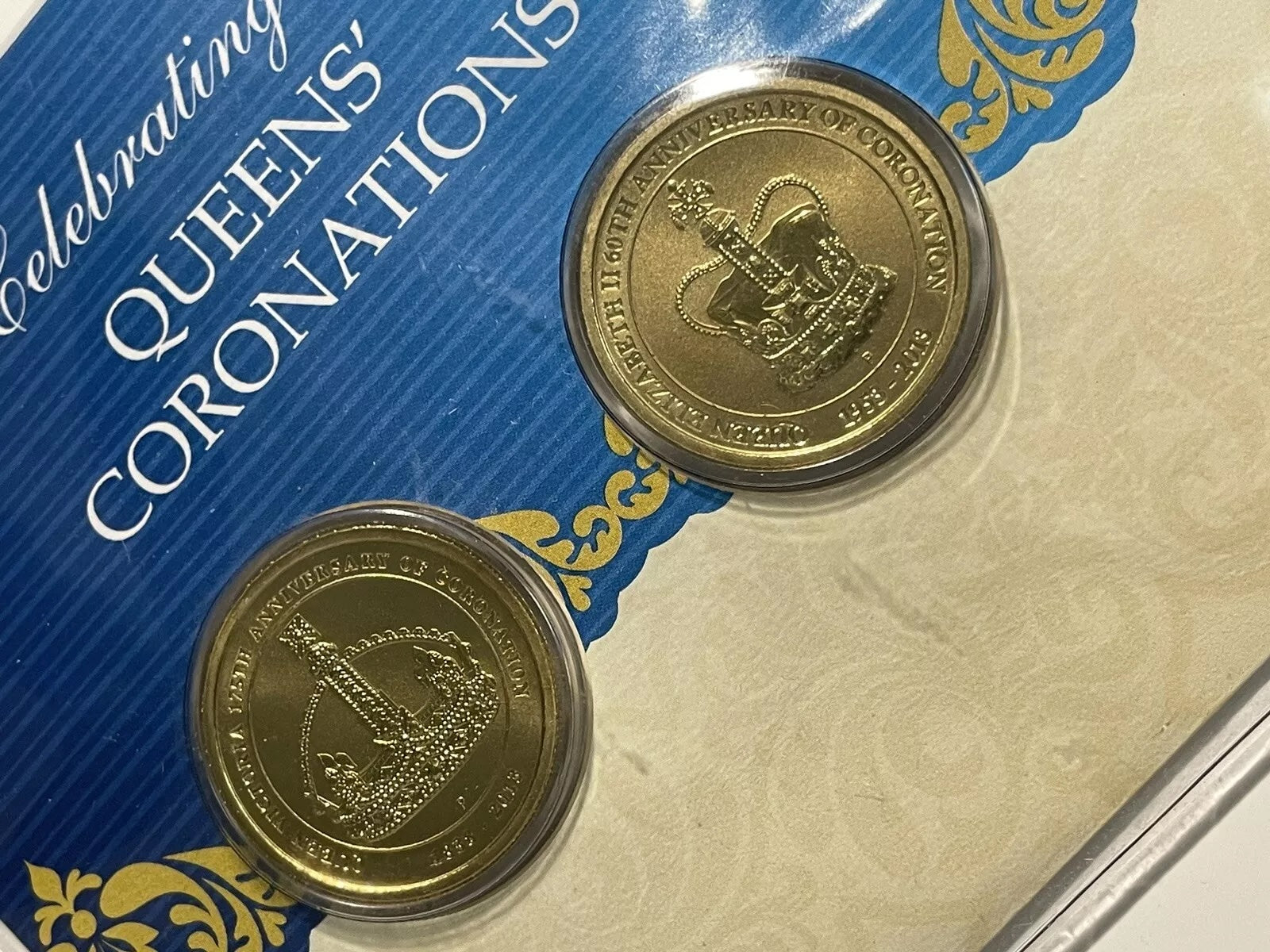 Perth Mint 2013 ER II Celebrating the Queens' Coronations 2 x $1 PNC