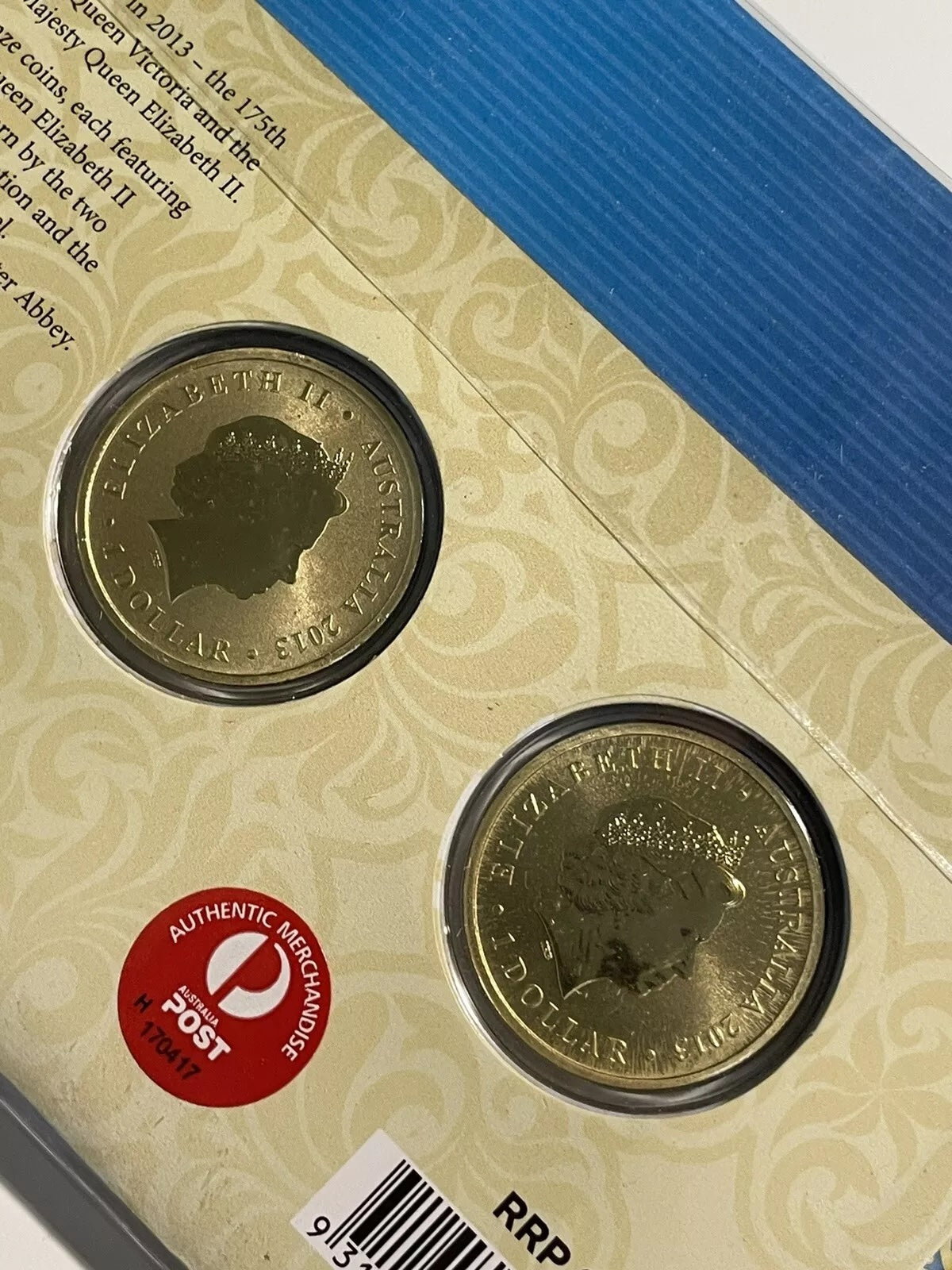 Perth Mint 2013 ER II Celebrating the Queens' Coronations 2 x $1 PNC