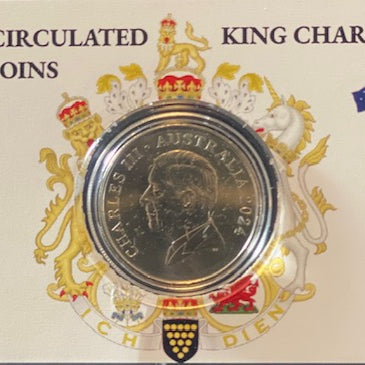 2024 King Charles Effigy 10c UNC Coin in Card