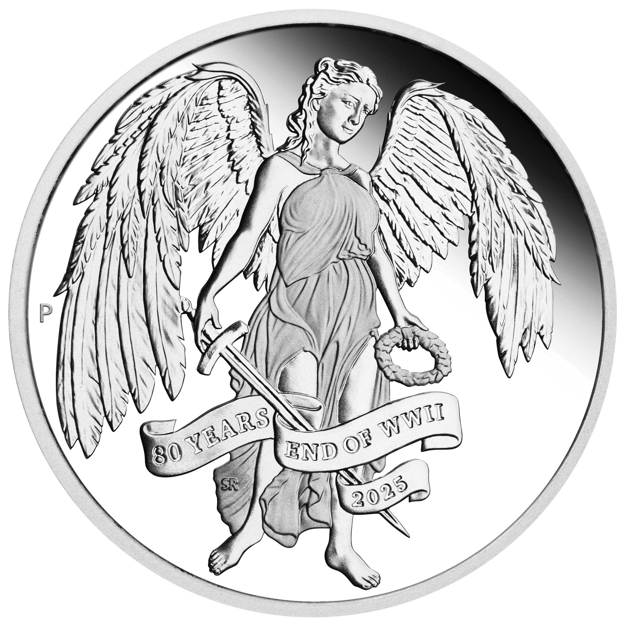 Perth Mint 2025 80th Anniversary End of WWII - Winged Victory 2025 1oz Silver Proof Coin