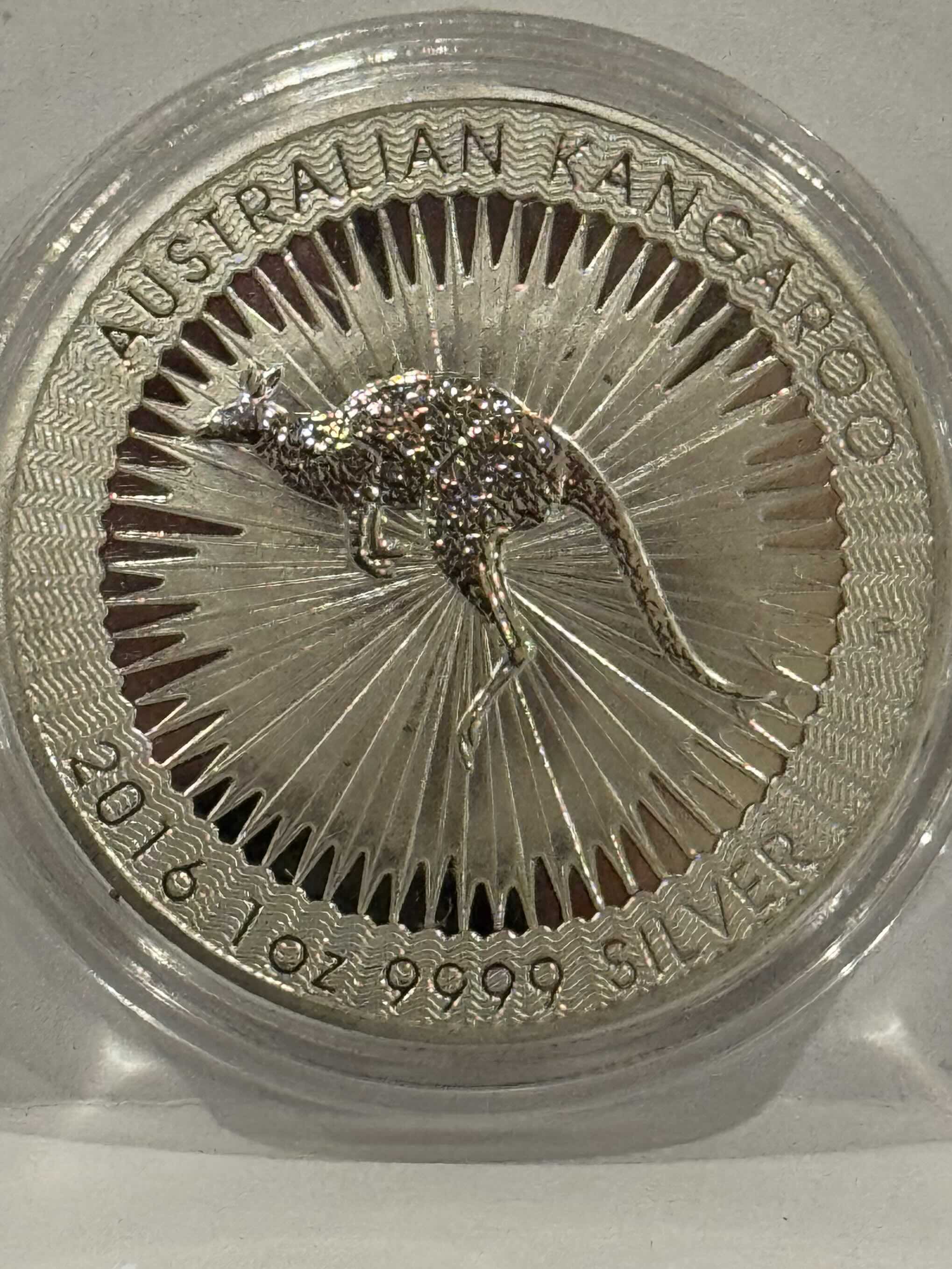 Perth Mint 2016 Australian Red Kangaroo 1 oz 99.99% Silver BU Coin