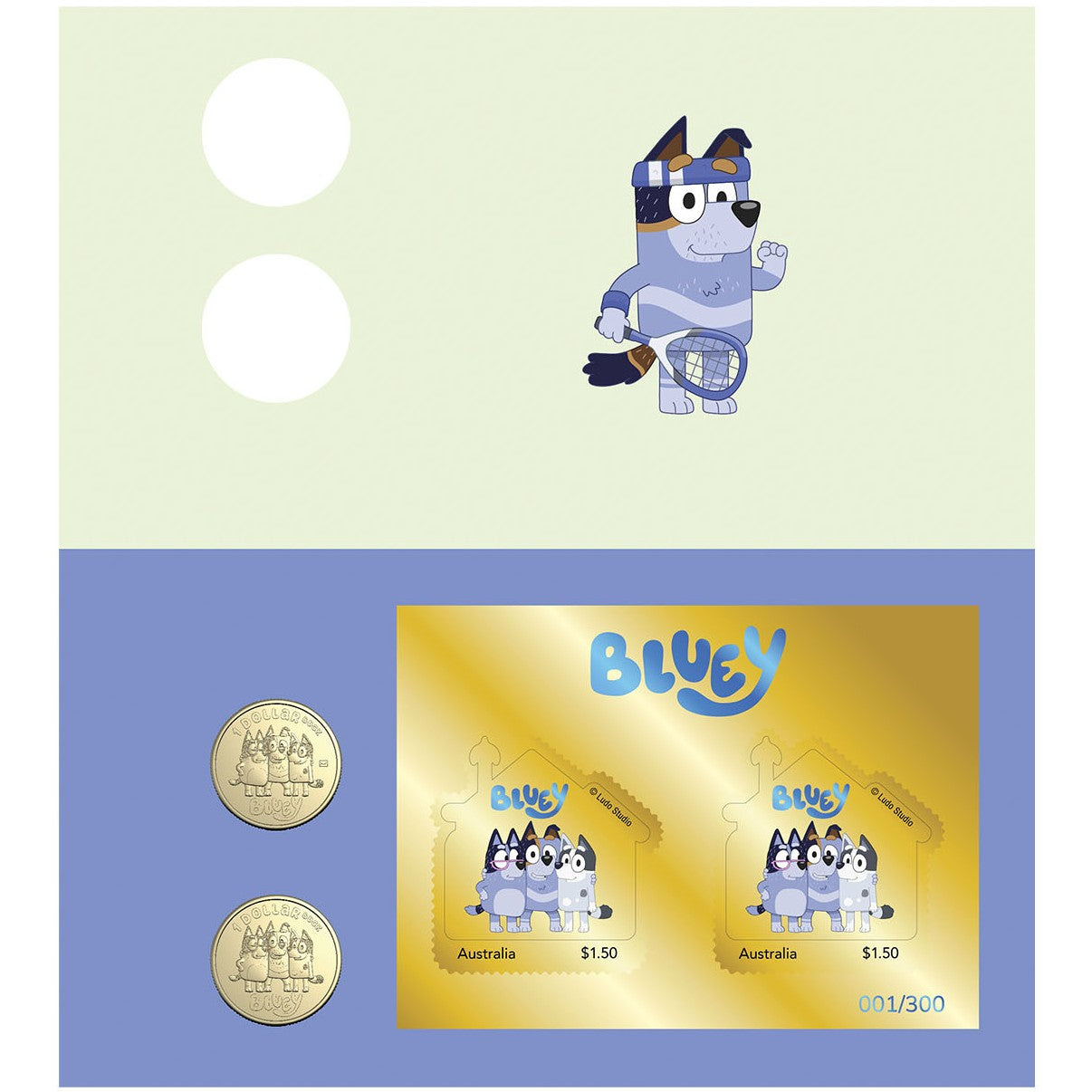 Royal Australian Mint 2024 Uncle Stripe, Aunt Trixie & Nana Limited Edition 2 Coin $1 PNC