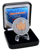 2023 $5 Maple Leaf 1 oz Antiqued Silver Red Gold Treasure Edition Coin