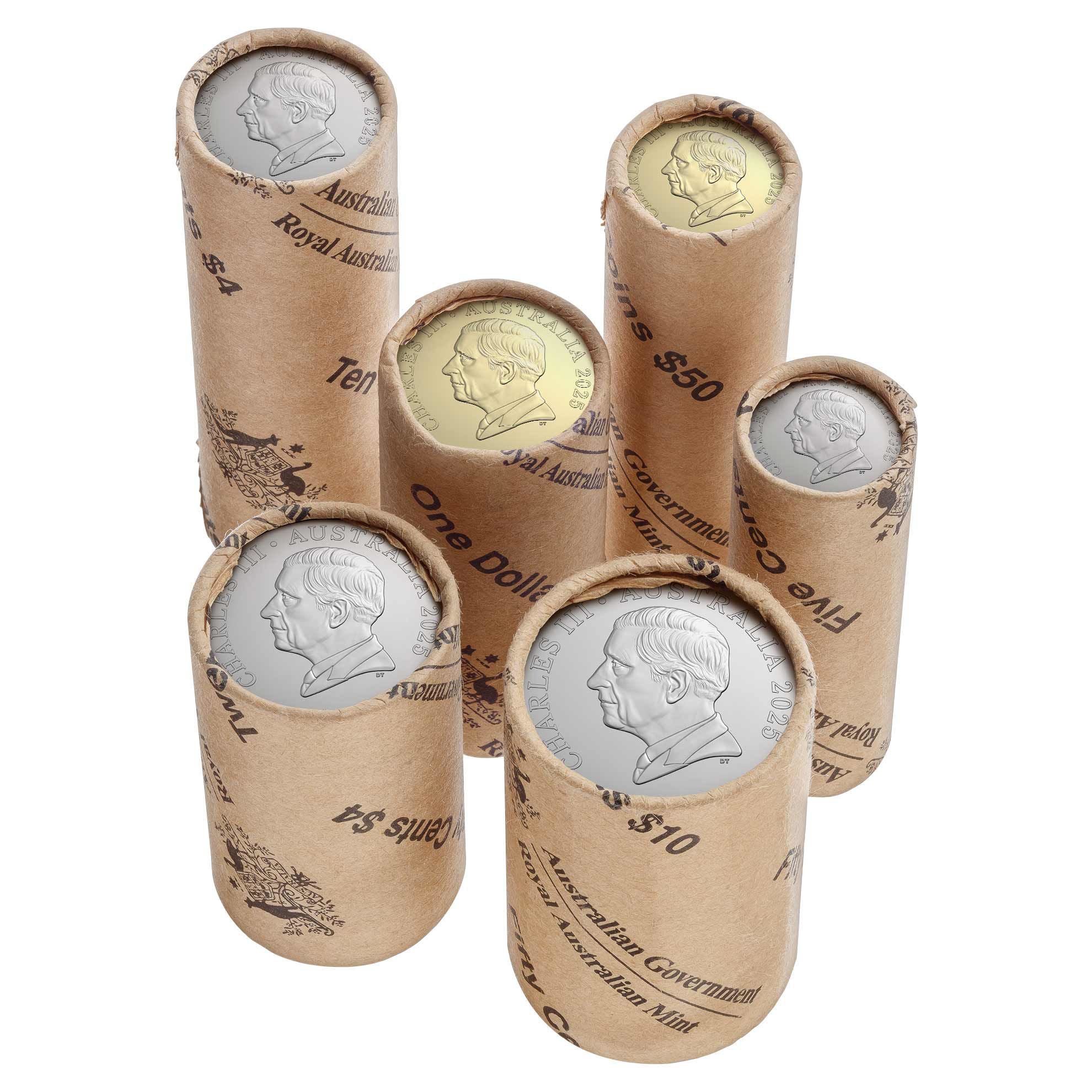 Royal Australian Mint 2025 Premium Rolled Coin Set