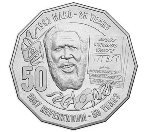 Royal Australian Mint 2017 50c Pride and Passion 50th Anniversary Referendum Mabo Coin CuNi UNC Coin