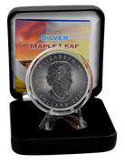 2023 $5 Maple Leaf 1 oz Antiqued Silver Four Seasons Edition Coin