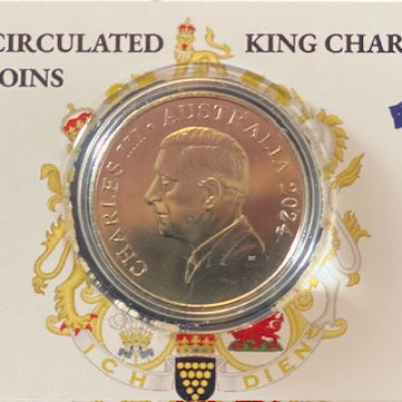 2024 King Charles Effigy 20c UNC Coin in Card