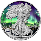 2024 $1 Walking Liberty Solar Storms Edition1oz Silver Coin