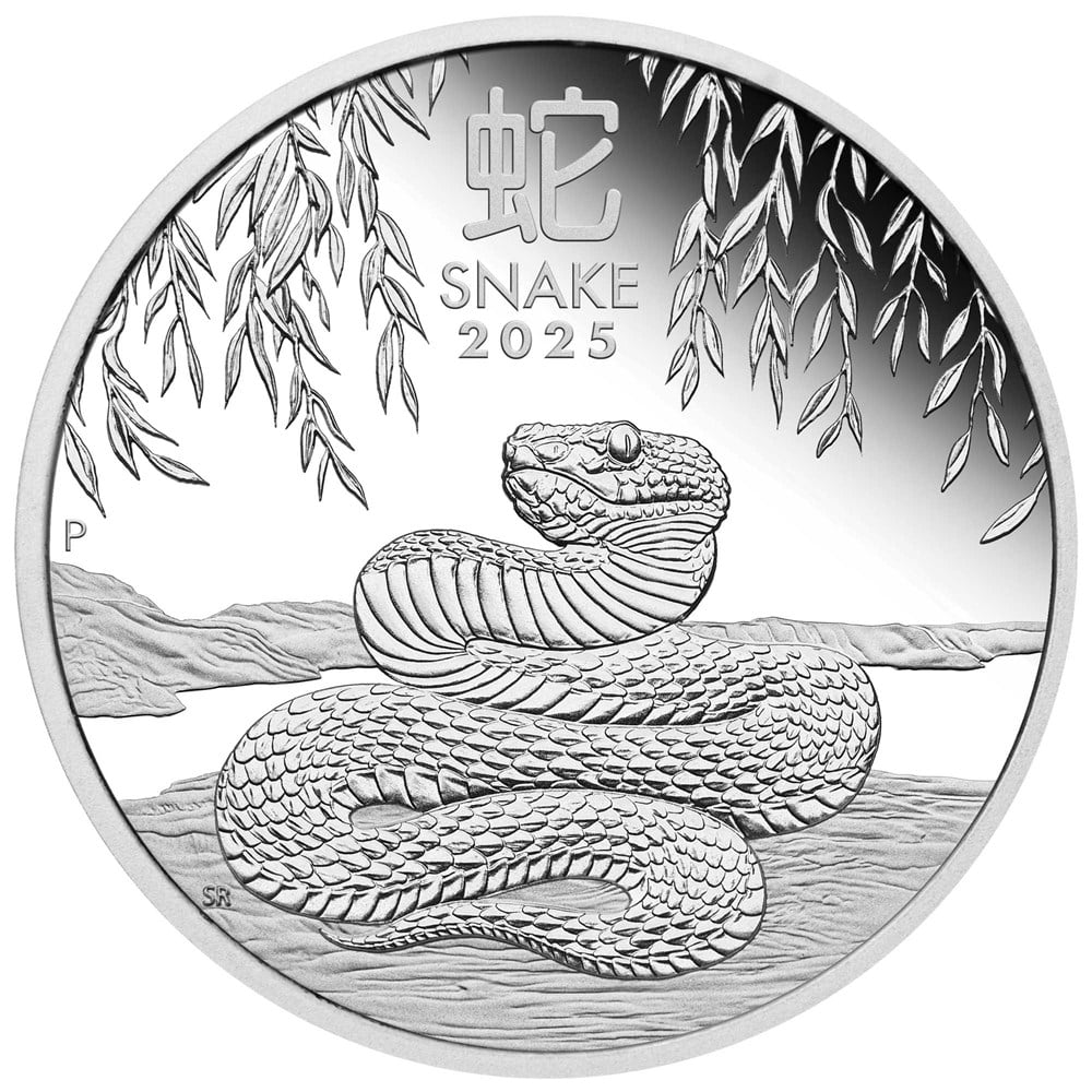 Perth Mint 2025 Lunar Series Year of the Snake 1 oz Silver Proof Coin
